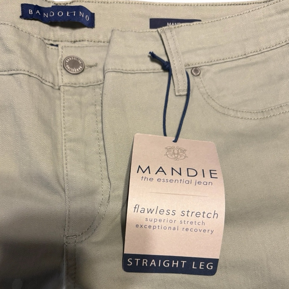 Bandolino Womens Mandie Perfect Fit Straight Leg Size 16 Morning Sage - Picture 5 of 8